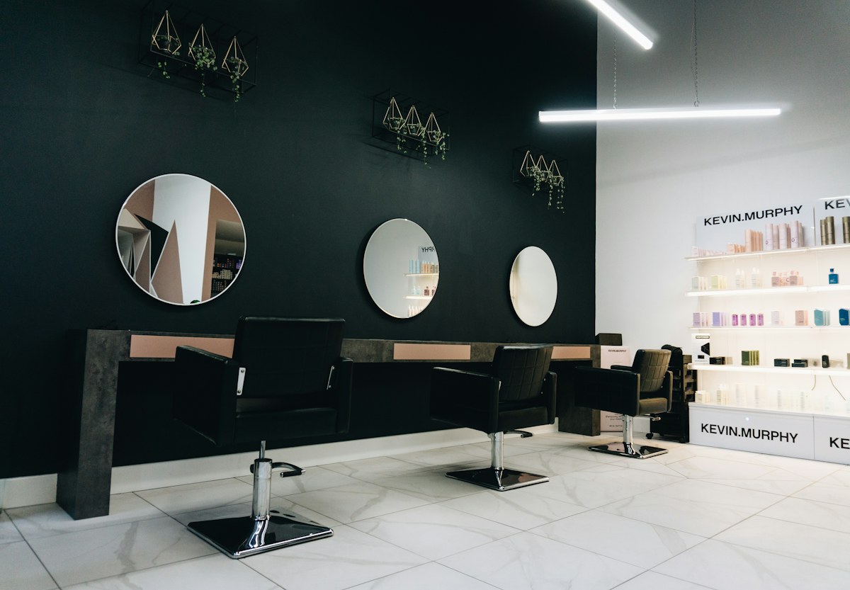 Salon interiors — illustrative stock photograph